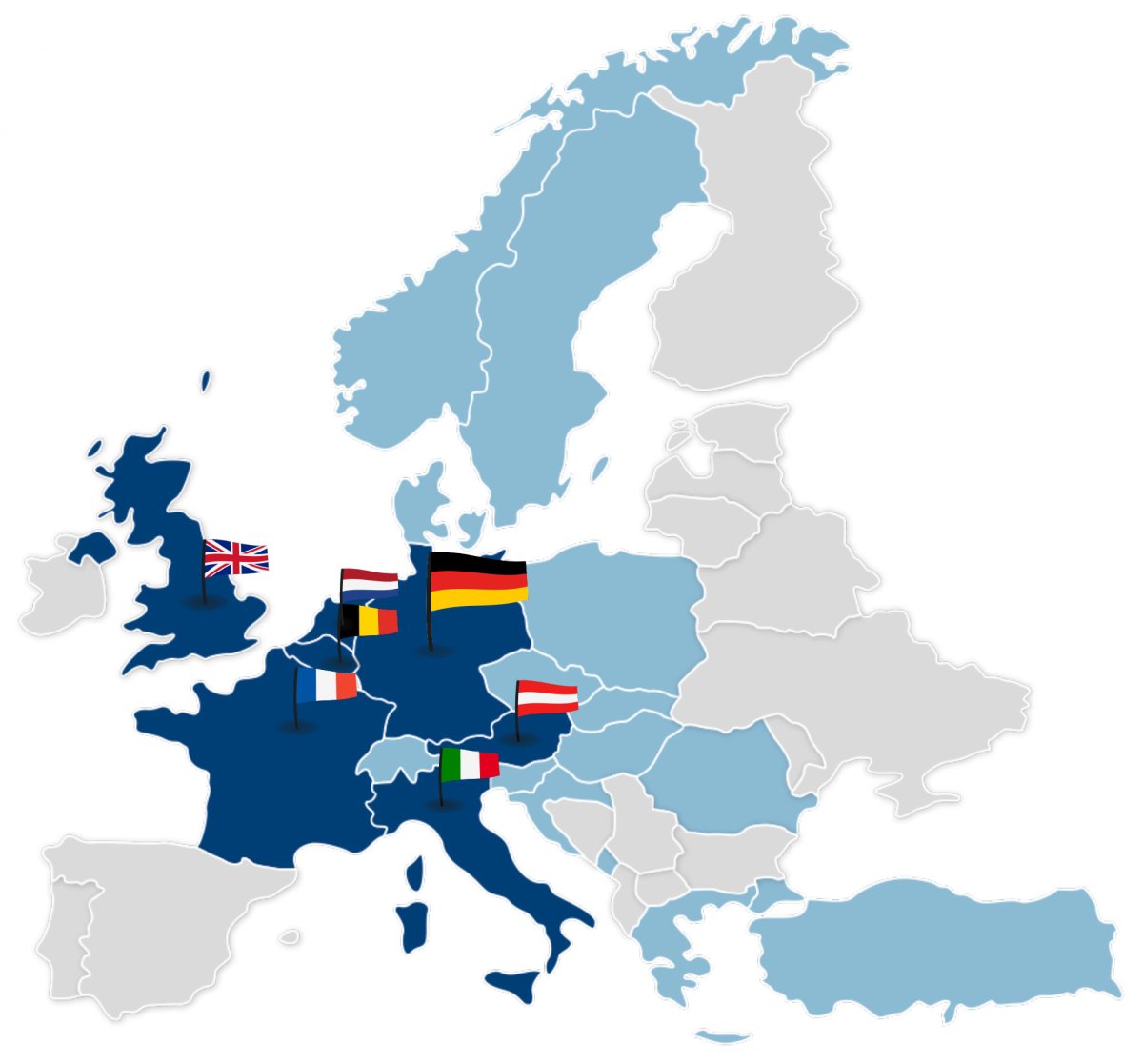 Unsere Kunden - Europakarte